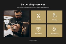 Barbershop Premium Services Simple HTML CSS Template