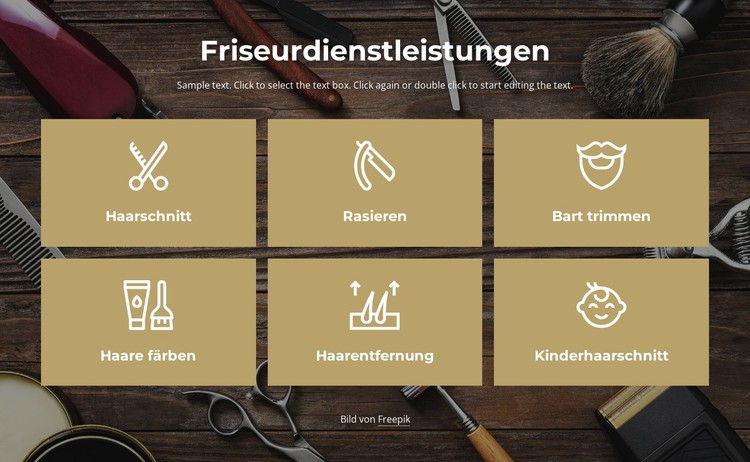 Dienstleistungen eines Friseursalons in Manhattan CSS-Vorlage