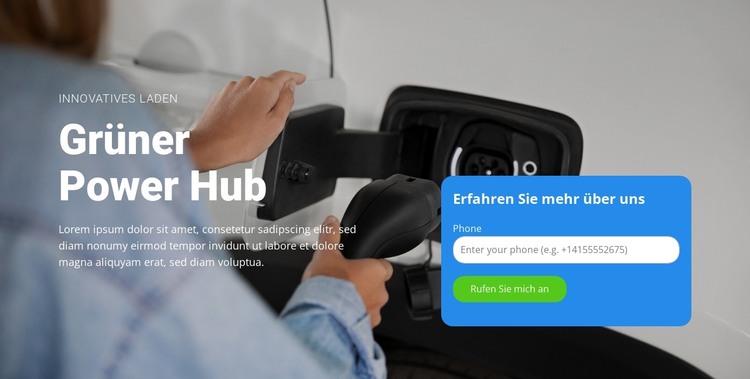 Elektroautos definieren das Fahren neu HTML-Vorlage