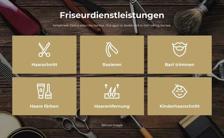 Dienstleistungen eines Friseursalons in Manhattan WordPress-Theme