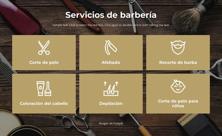 Servicios de peluquería en Manhattan Plantilla HTML