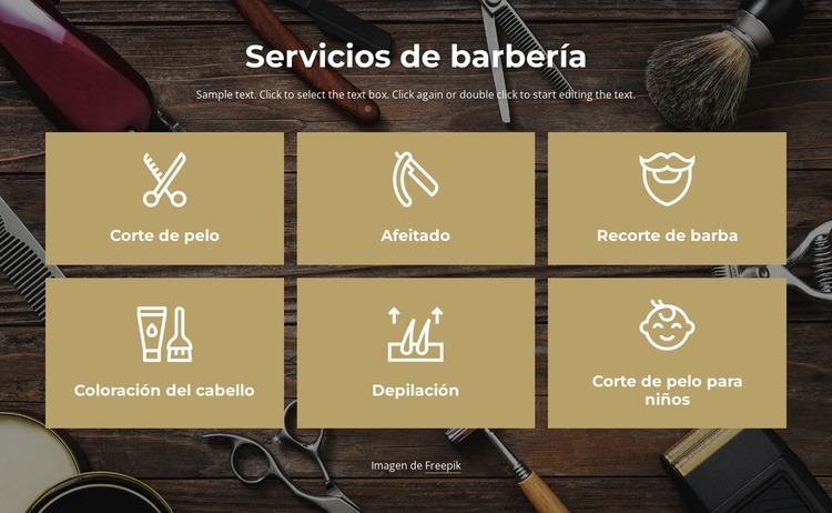 Servicios de peluquería en Manhattan Plantilla Joomla