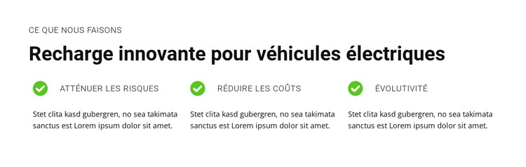 L'avenir du transport durable Modèle HTML