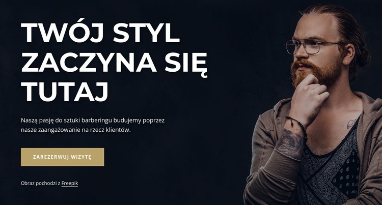 Ekskluzywny zakład fryzjerski Szablon CSS