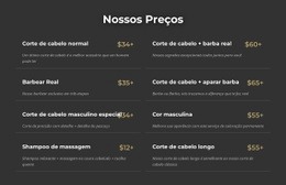 Preços De Barbearia Em Manhattan