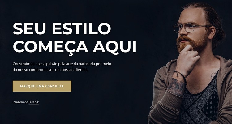 barbearia de luxo Template CSS