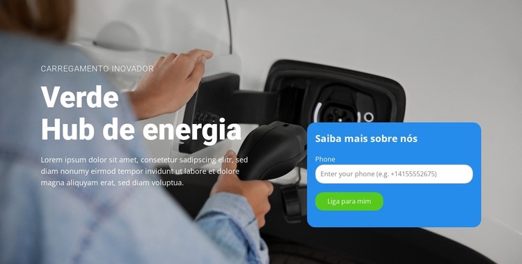 Carros elétricos redefinem a direção Template CSS