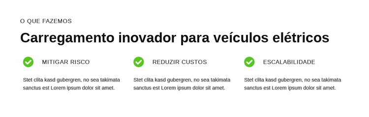 Futuro do Transporte Sustentável Modelo HTML