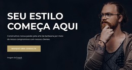 Barbearia De Luxo - Modelo Joomla Simples