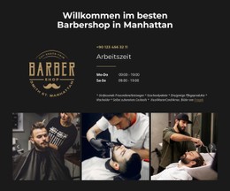 Wir Sind Ein Moderner Old-School-Barbierladen HTML5- Und CSS3-Vorlage