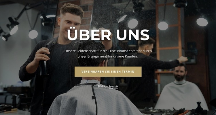 Über unsere Friseure Website-Modell