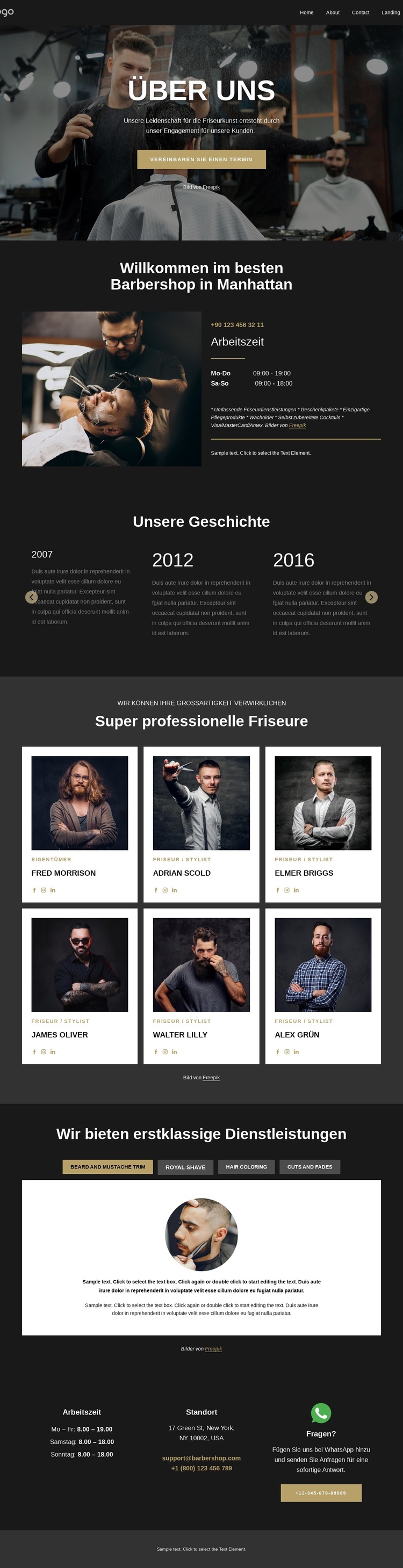 Wir sind professionelle Friseure WordPress-Theme