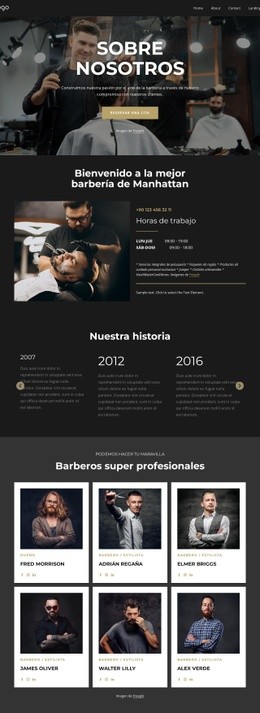 Impresionante Diseño Web Para Somos Barberos Profesionales