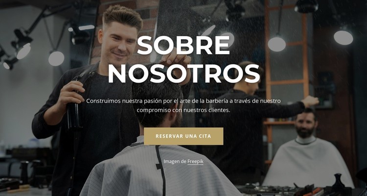 Sobre nuestros barberos Plantilla CSS