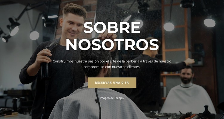 Sobre nuestros barberos Plantilla HTML