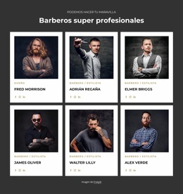 Barberos Profesionales Y Certificados - Hermosa Plantilla Joomla