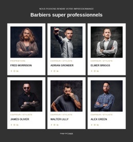 Professional And Certified Barbers - Modèle HTML