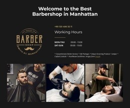 Free Homepage Design For We Are A Modern Old-School Barber Shop