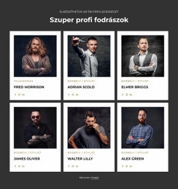 Professional And Certified Barbers – Teljesen Reszponzív Sablon