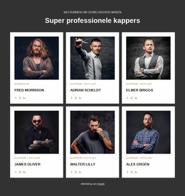 Professionele En Gecertificeerde Kappers - Prachtige Joomla-Sjabloon