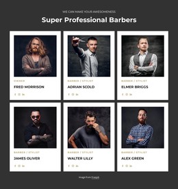 Professional And Certified Barbers - Beautiful Static Site Generator