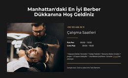 The Best Barbershop In Manhattan - Iş Premium Web Sitesi Şablonu