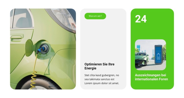 Elektroautos werden immer beliebter CSS-Vorlage