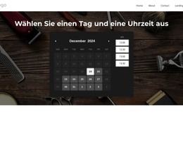 Wählen Sie Einen Tag Und Eine Uhrzeit Aus - HTML-Webseitenvorlage