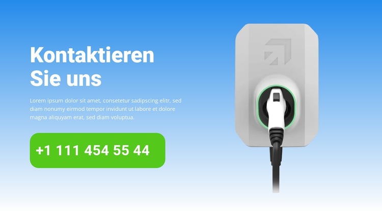 Der Aufstieg der Elektrofahrzeuge Website-Vorlage