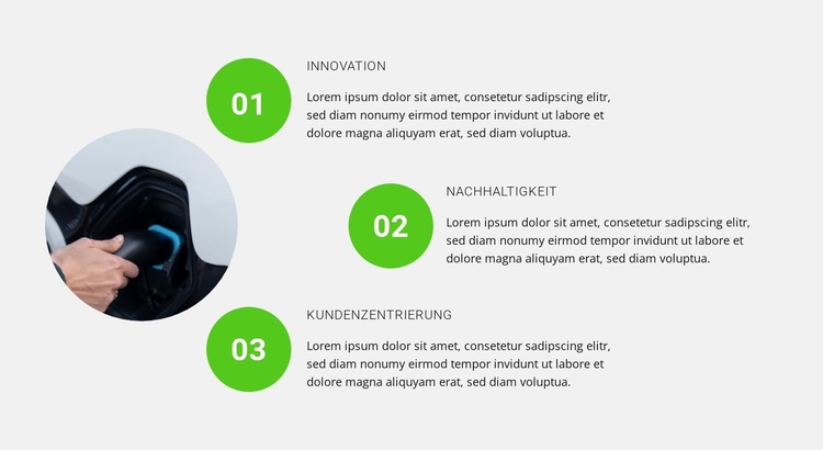 Saubere Energie, moderne Mobilität WordPress-Theme