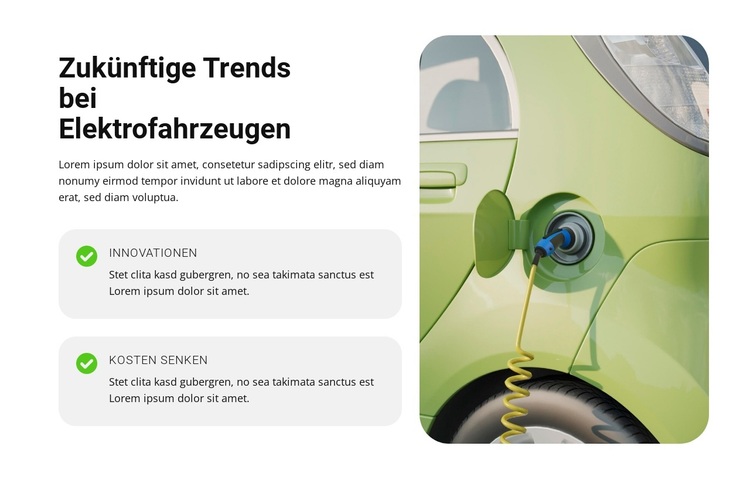 Effizienter, leiser Elektroantrieb WordPress-Theme