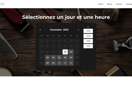 Sélectionnez Un Jour Et Une Heure