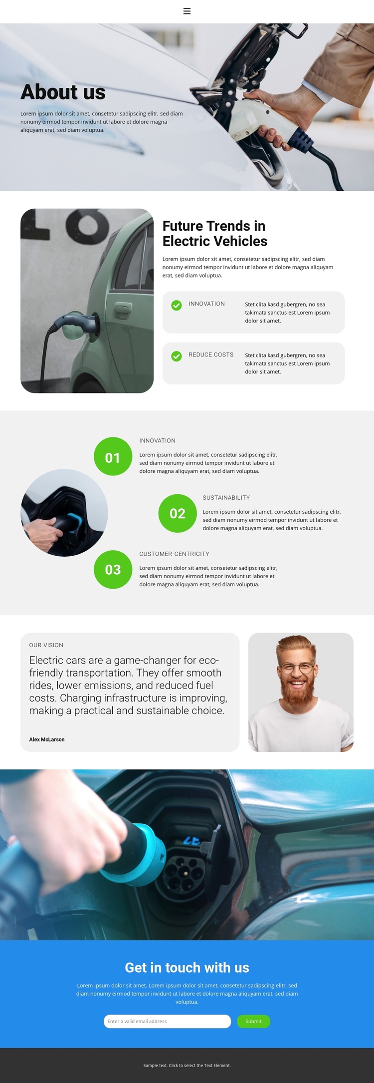 Zero Emissions, Full Potential One Page Template