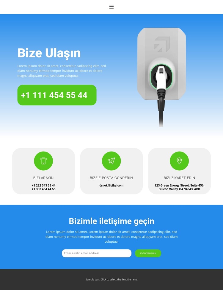 Daha Akıllı, Daha Temiz Ulaşım Web Sitesi Şablonu