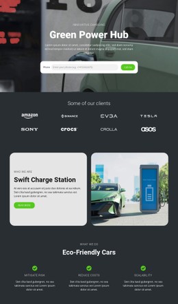 Charging Into The Future Responsive CSS Template