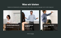 Lernen Sie Sprachen Mit Uns - Premium-Website-Vorlage Für Unternehmen