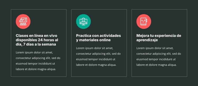 Beneficios de los cursos de idiomas Plantilla de sitio web