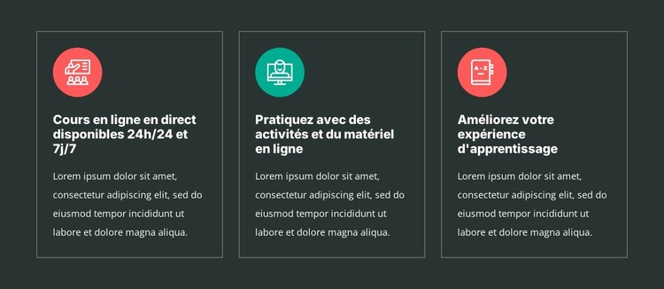 Avantages des cours de langues Modèle CSS