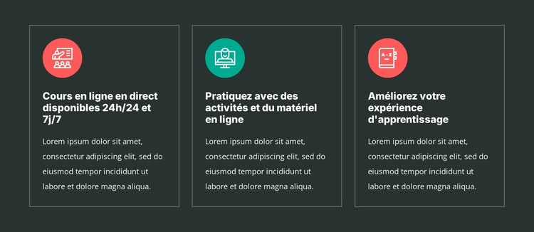 Avantages des cours de langues Modèle HTML