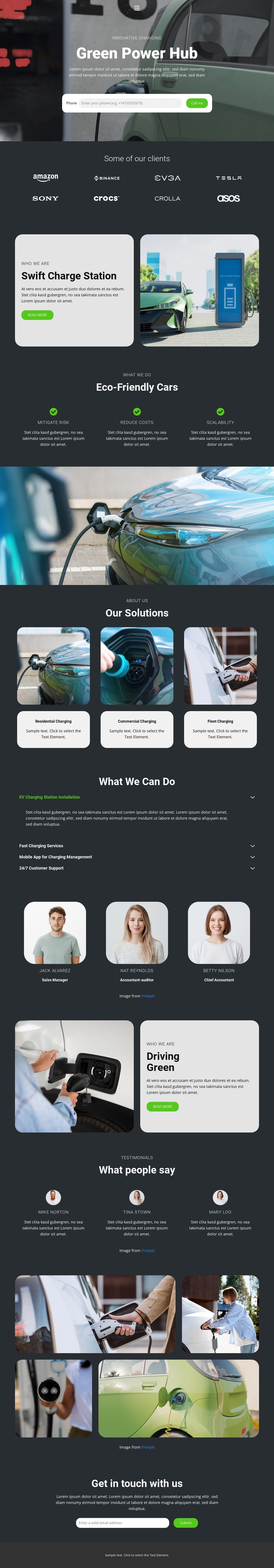 Charging Into the Future HTML Template