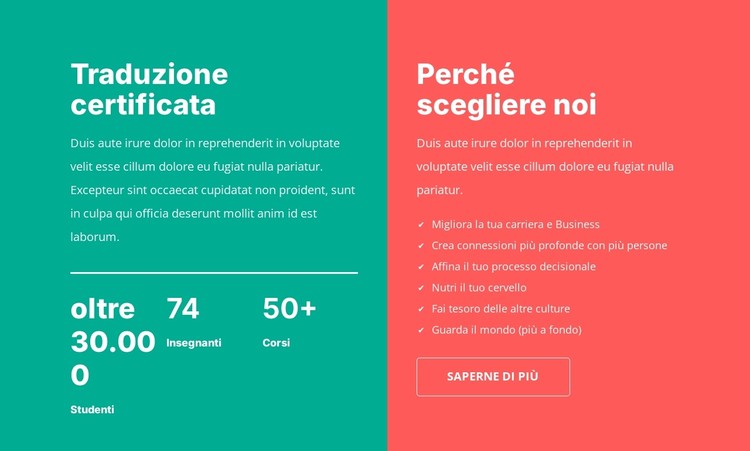 Traduzione certificata Modello CSS