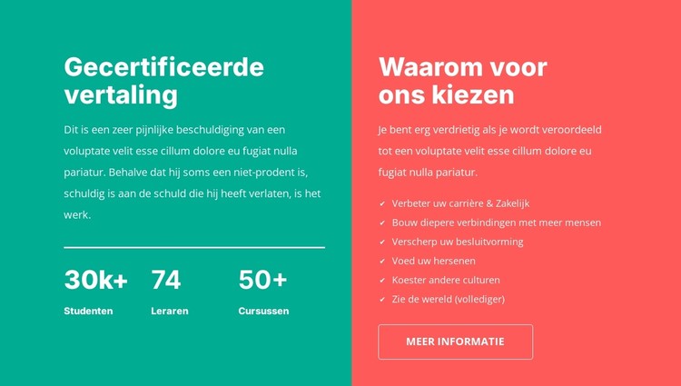 Gecertificeerde vertaling CSS-sjabloon