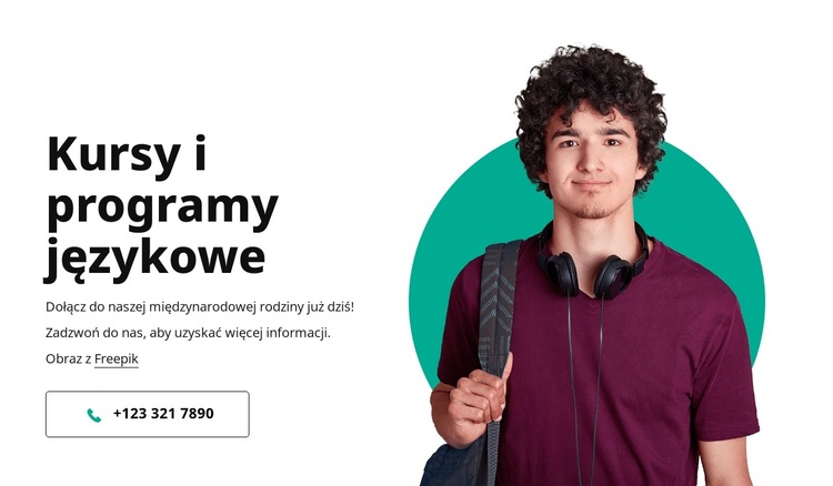 Kursy i programy językowe Motyw WordPress