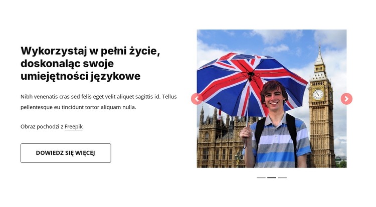 Popraw swoje umiejętności uczenia się Szablon HTML