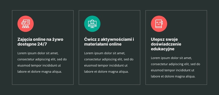 Korzyści z kursów językowych Szablon witryny sieci Web