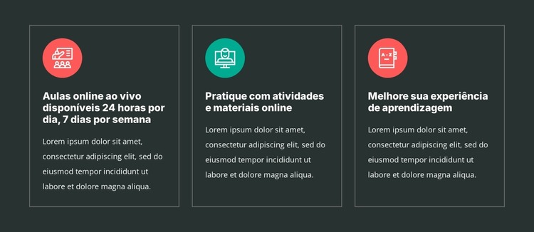 Benefícios dos cursos de idiomas Template Joomla