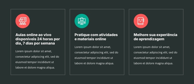 Benefícios dos cursos de idiomas Tema WordPress