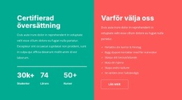 Certifierad Översättning CSS-Rutnätsmall