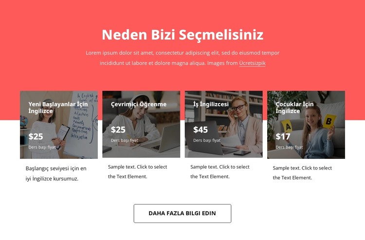 Yabancı dil kursları CSS Şablonu