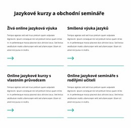 Obchodní Semináře – Šablona Webové Stránky HTML